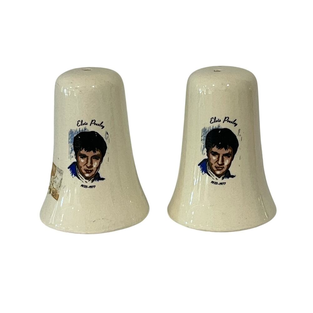 Vintage‎ Elvis Presley Salt Pepper Shakers 1977 Memorial Set Rockabilly